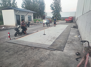 商丘睢縣濤盛建材200噸地磅