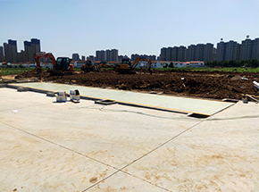 安陽(yáng)林州市恒泰地產(chǎn)100噸地磅